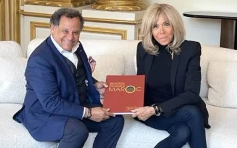 Rencontre entre Mehdi Qotbi et Brigitte Macron