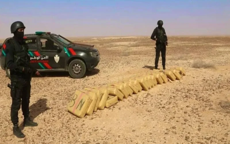 Plus de 1200 kilos de drogue saisis près de Laâyoune, deux arrestations
