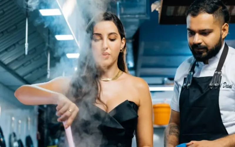 Nora Fatehi fait la pub de cuisine marocaine en Inde (vidéo)