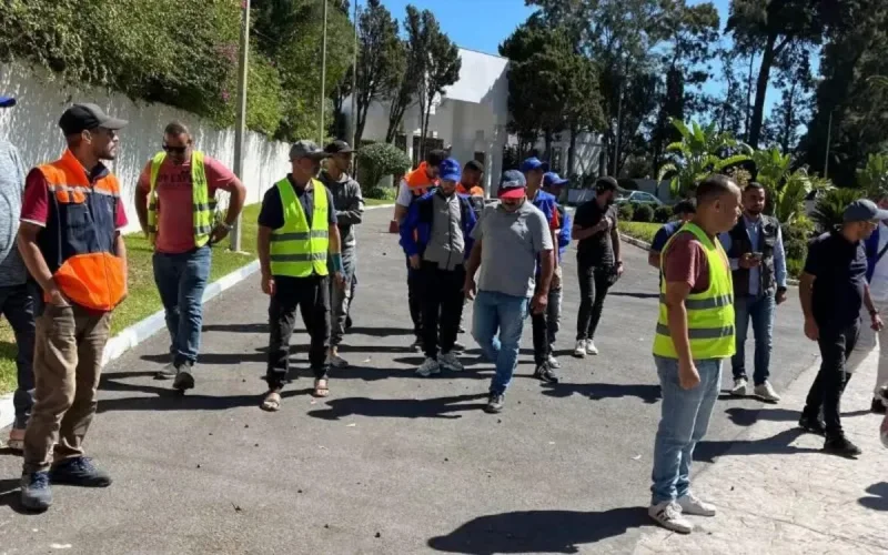 Colère à Tanger : Les ouvriers du palais princier saoudien manifestent pour leurs salaires