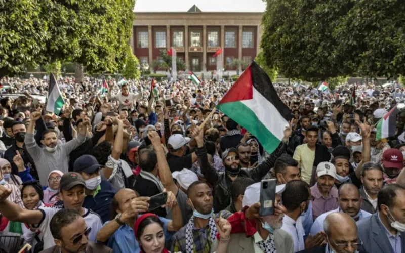 "La Palestine est ma maison" : les Marocains manifestent pour le peuple palestinien