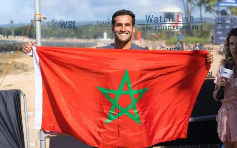 Ramzi Boukhiam, premier surfeur marocain à participer au Championship Tour