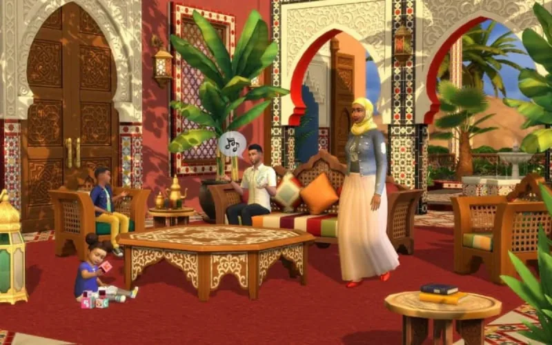 Sims 4 : le kit « Riad de rêve » ou la découverte l'architecture marocaine