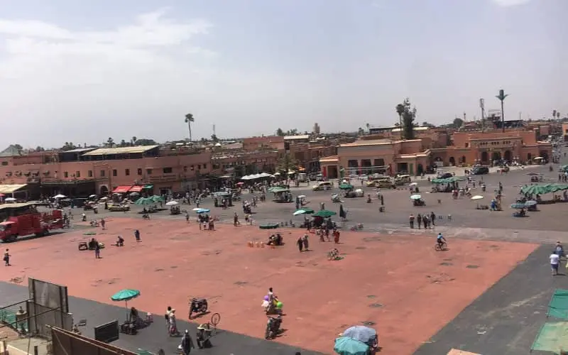 Marrakech : les travaux de la place Jemaa el Fna avancent