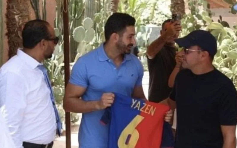 Xavi Hernandez en vacances à Marrakech