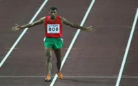 Youssef Baba en finale des Mondiaux en salle d'athlétisme