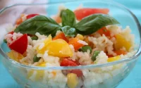 Salade de riz aux poivrons 