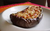 Aubergines farcies aux anchois 