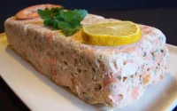 Terrine de crevettes et saumon fumé 