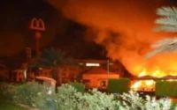 McDonald's Marrakech ravagé par un incendie