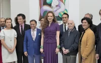 Photos : la princesse Lalla Salma et Charles Aznavour à l'exposition sur Picasso