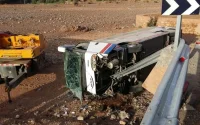 L'accident d'un car fait un mort et 43 blessés sur la route Marrakech-Ouarzazate (photos)