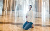 Enceinte, Christina Milian visite la mosquée Hassan II (photos)