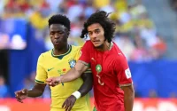 Maroc-Brésil : Ayyoub Bouaddi, 18 ans, joue déjà comme un patron