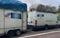 Yvernaumont : une caravane en partance vers le Maroc trop chargée, addition salée pour le conducteur 