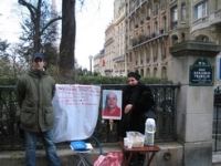 Sit-in devant l'ambassade du Maroc à Paris