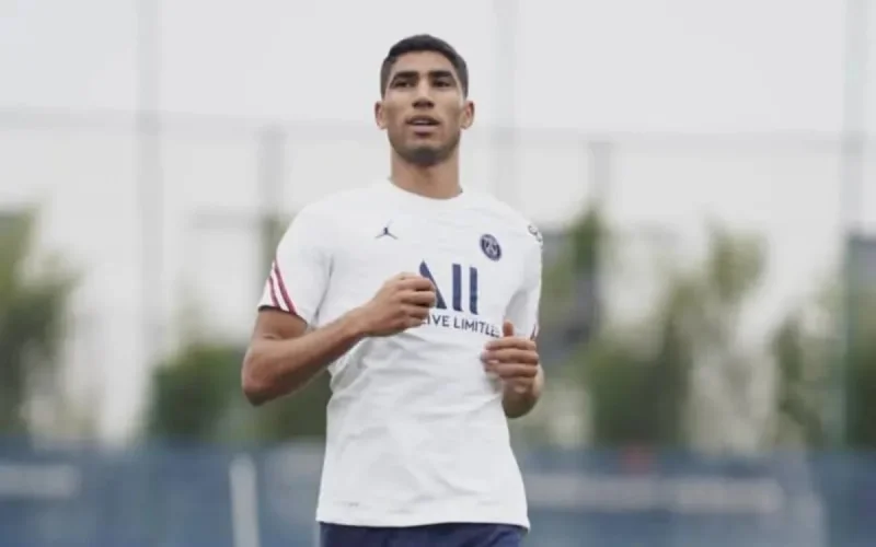 Achraf Hakimi renoue avec les entraînements après son test positif au Covid-19