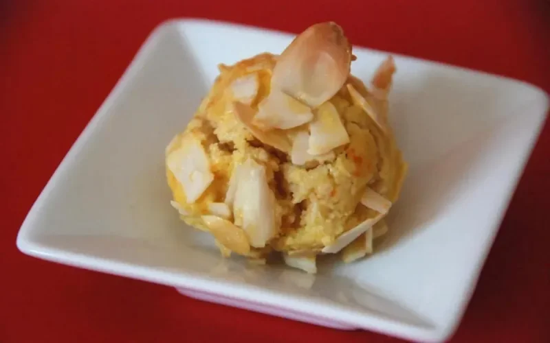 Courges caramelisées aux amandes éffilées 