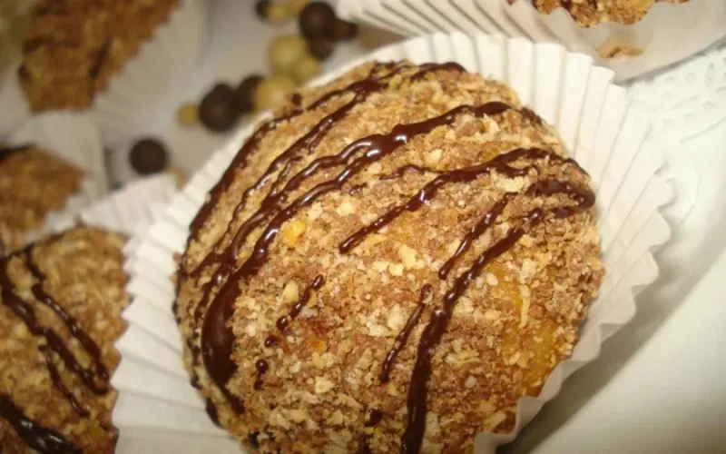 Gâteaux au chocolat et gaufrettes 