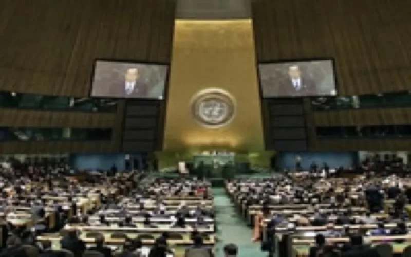 Des étudiants marocains à une simulation de l'Assemblée générale des Nations Unies