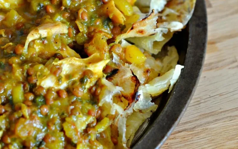 Madhoussa au lait et aux oignons