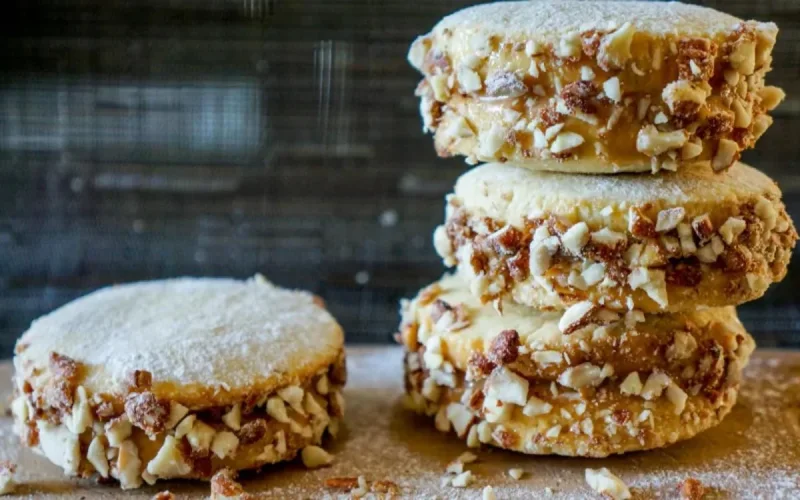 Sablés à la confiture et aux amandes