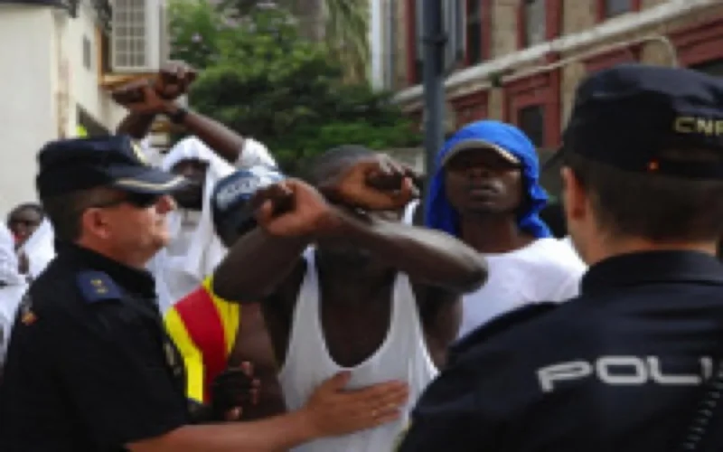 Les clandestins africains manifestent à Sebta