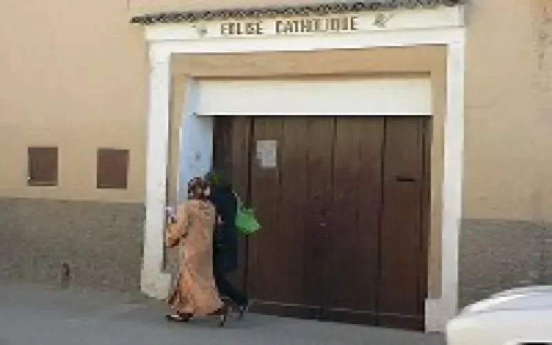Jacques Chirac à l'église de Taroudant 