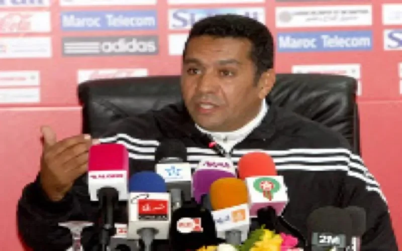 Rachid Taoussi en conférence avant le match Maroc-Togo