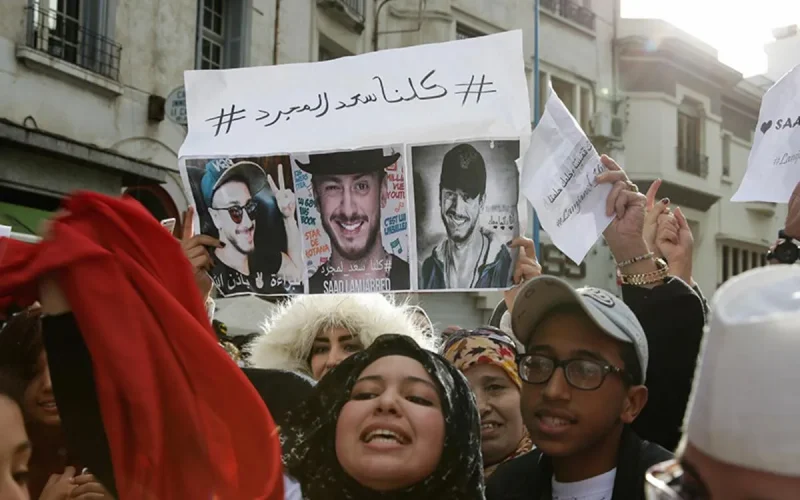 Manifestation de soutien à Saad Lamjarred à Casablanca