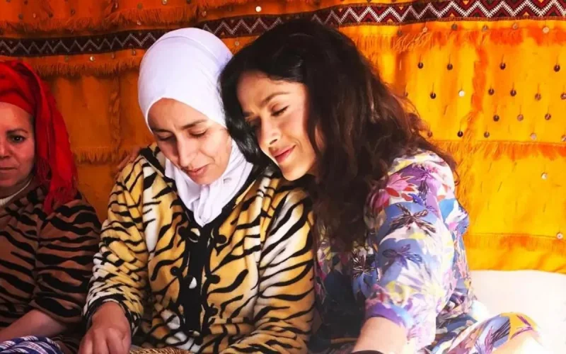 Nouvelles photos de Salma Hayek à Marrakech