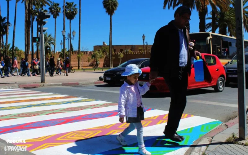 Oujda : quand les passages piétons deviennent une oeuvre d'art (photos)