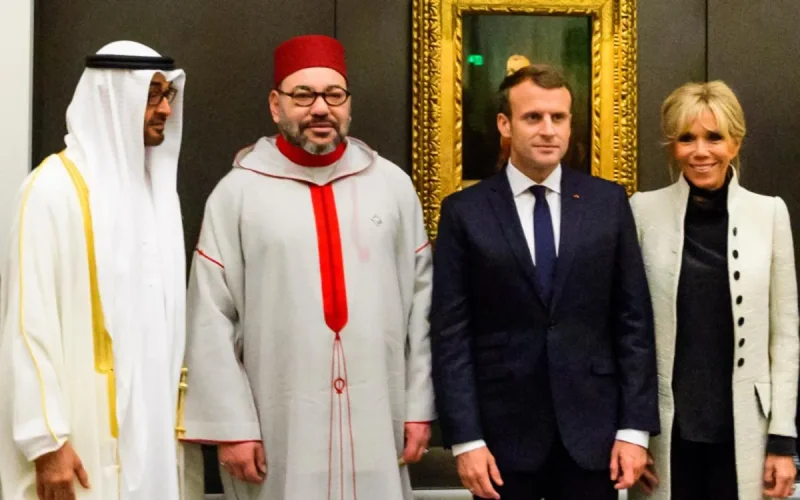 Photos : le roi Mohammed VI et Emmanuel Macron à Abou Dhabi