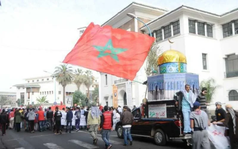 Rabat manifeste contre la décision de Donald Trump