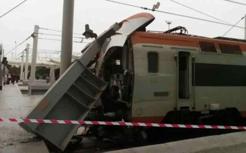 Accident de train à la gare Casa Port (photos)
