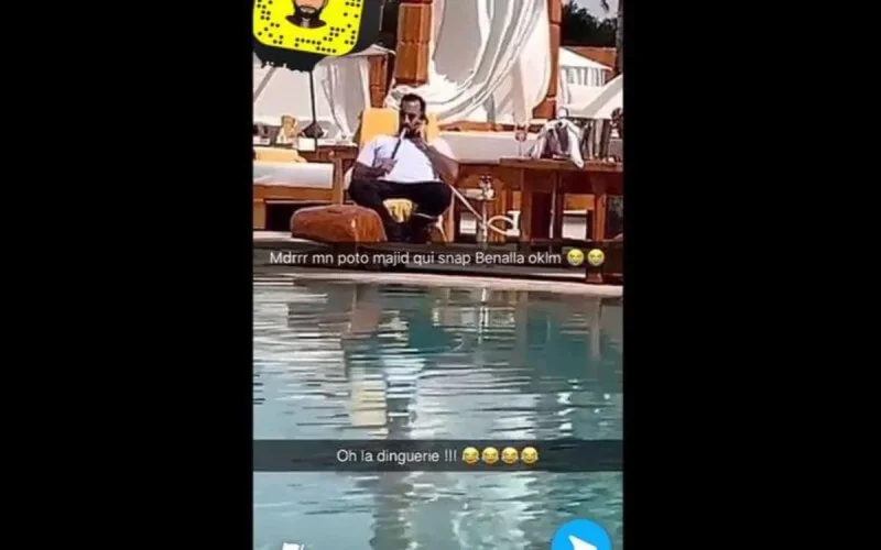 Marrakech : Champagne et chicha au bord d'une piscine pour Alexandre Benalla