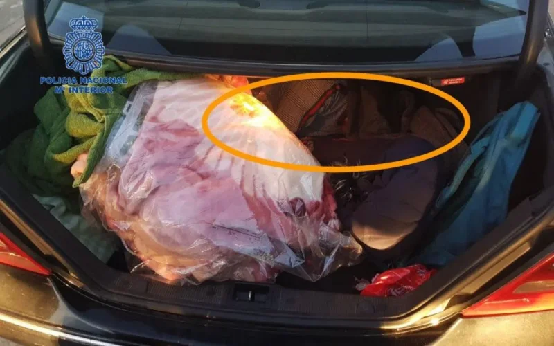 Ceuta : un Marocain retrouvé caché dans un coffre (photo)