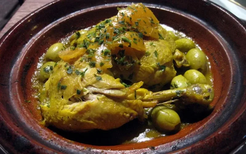 Tajine de poulet m'chermel 