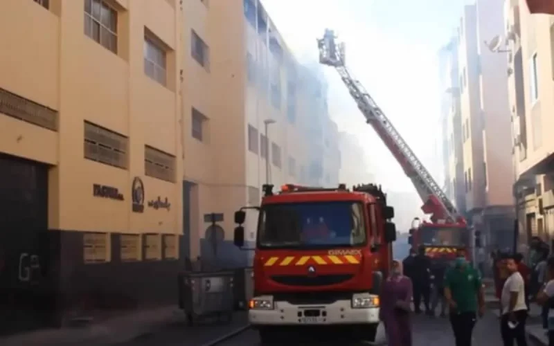 Une célèbre confiserie prend feu à Casablanca (vidéo) 