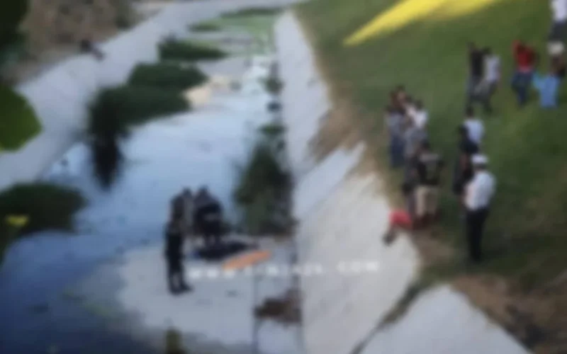 Battue et abandonnée à proximité de l'autoroute de Tanger