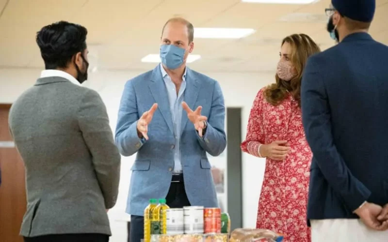 Le prince William à la grande mosquée de Londres