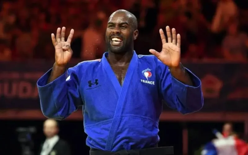 Teddy Riner en stage au Maroc (photo)