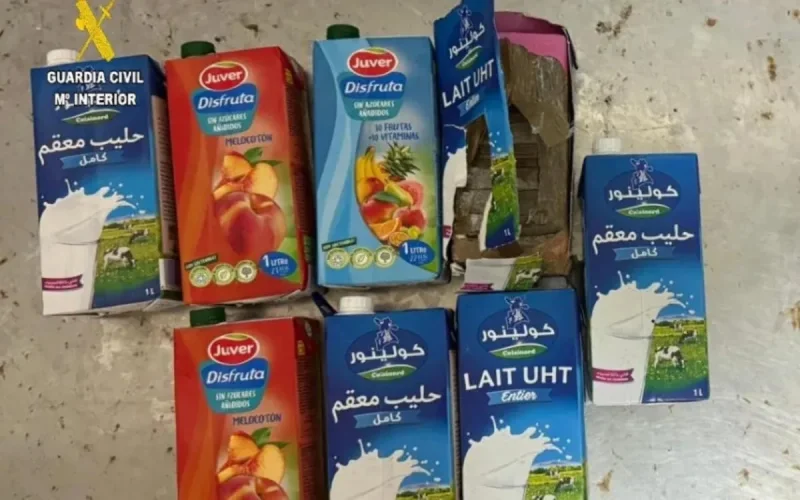Drogue cachée dans du jus de fruit : un chauffeur marocain arrêté à Algésiras