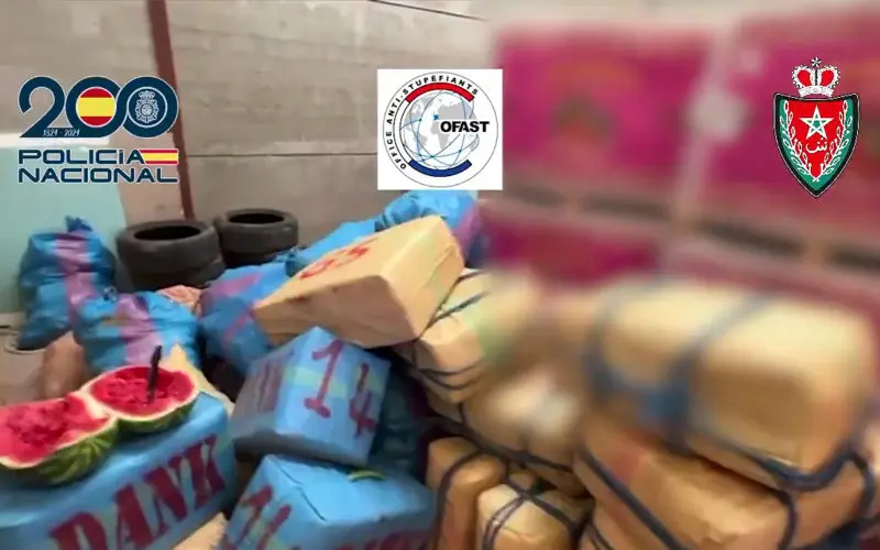 Les pastèques contenaient… 15 tonnes de haschich marocain destinées à la France