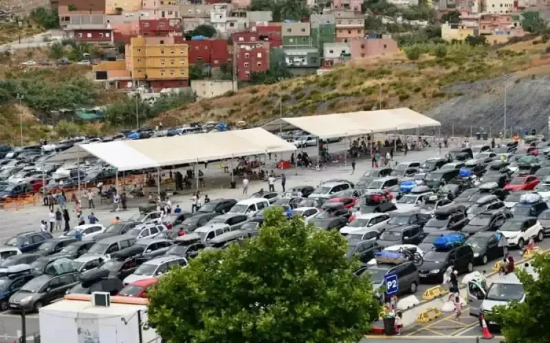 Ceuta : embouteillage monstre du côté marocain de la frontière