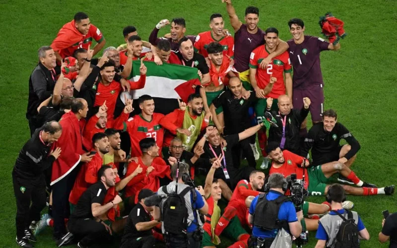 Maroc : des arrestations pour un maillot des Lions de l'Atlas floqué « Palestine libre »