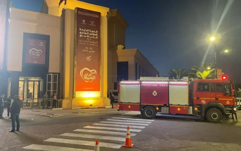 Deux morts dans un incendie au Palais des Congrès de Marrakech 