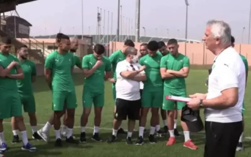 CAN 2022 : première séance d'entraînement de l'équipe du Maroc à Yaoundé