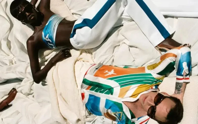 Nicolas Cage pose pour la nouvelle campagne de la marque Casablanca