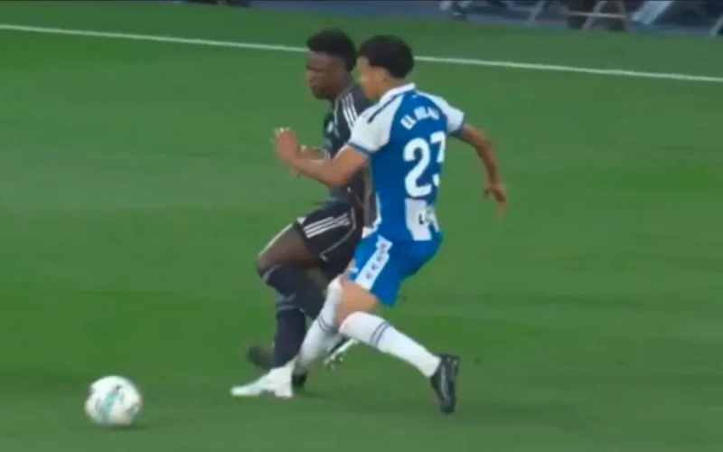 « Baston de regards » entre El Hilali et Vinicius Jr (vidéo)